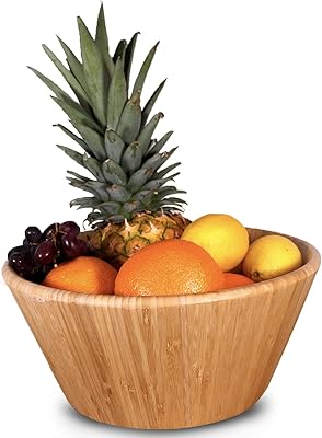 Bol à fruits et à salade kitchies - grand bol en bois