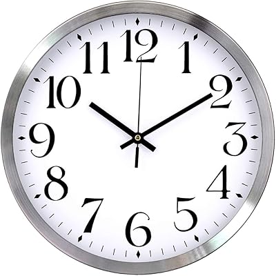 Horloge murale silencieuse topone, à piles, mouvement de balayage précis de 12 pouces, aluminium argenté pour cuisine/maison/cour d'école (blanc). Diaytar Côte d'Ivoire propose une expérience de shopping en ligne unique et pratique, avec des options de paiement sécurisées et des modalités de livraison flexibles. La boutique en ligne généraliste met en avant la qualité et la diversité de ses produits, faisant de Diaytar un nom synonyme de confiance et de satisfaction pour les consommateurs ivoiriens. Les clients bénéficient également de promotions régulières et de services après-vente efficaces.
