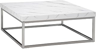 Homecom table basse carrée avec table en marbre artificiel, table basse, cadre en acier inoxydable pour salon, blanc. Grâce à sa plateforme en ligne intuitive et facile à utiliser, DIAYTAR COTE D'IVOIRE permet à ses clients de naviguer facilement à travers ses nombreuses catégories de produits et de passer commande en ligne avec simplicité.