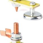 Pince de masse magnétique de soudage qwork, paquet de 2 outils de support