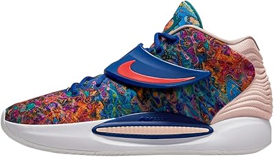 Nike kd 14 chaussures 2021, أزرق نيلي داكن/مرجاني باهت