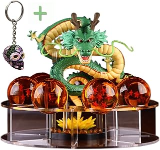 Ensemble de figurines shenron 1 pièce 15 cm shenlong + 7 boules