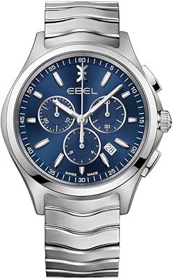 Chronographe eabel wave 42mm 1216344 bracelet