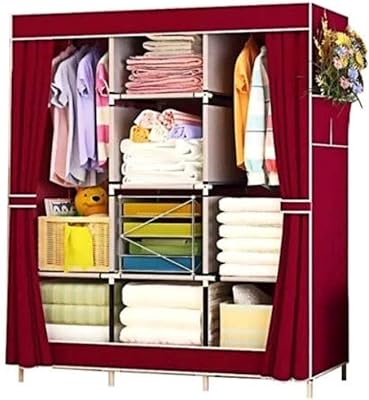 Armoire showway en tissu non tissé avec couvercle, violet, rose, marron, bleu cyan, lc-stcth-rd. DIAYTAR COTE D'IVOIRE est la destination idéale pour les acheteurs en ligne qui recherchent une grande variété de produits et des prix compétitifs. La boutique propose une gamme étendue de catégories de produits, allant de la mode et de la beauté à l'électronique et aux produits de maison. Les clients peuvent ainsi trouver tout ce dont ils ont besoin sur une seule plateforme, avec l'assurance d'une qualité et d'une sécurité de transaction de haute qualité.