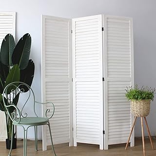 3 panneaux d'écran de confidentialité en bois 5,6 pieds, séparateur mural pliant, bureau