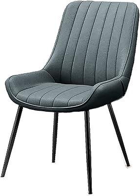 Chaise angela en cuir pu au design incurvé pour la maison, la salle