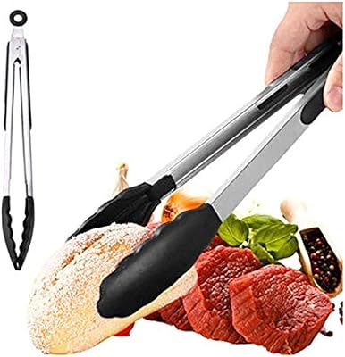 Pince de cuisine buffet ouverte de 12 pouces en acier inoxydable avec embouts en silicone pour barbecue, salade, grillades, friture et cuisson - noir. En choisissant DIAYTAR COTE D'IVOIRE, vous optez pour la facilité, la rapidité et la sécurité dans vos achats en ligne. Nous nous engageons à améliorer constamment nos services pour vous offrir une expérience client exceptionnelle.