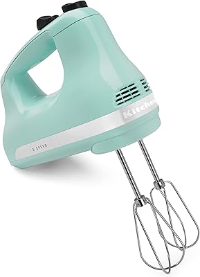 Mélangeur à main ultra rapide 5 pièces kitchenaid - khm512, bleu glacier