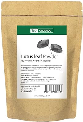 Poudre de feuille de lotus ondamgo 200 g 77 oz pour salade
