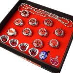 Ensemble de bagues de contact anime uchihas itachis sharingan, collier cosplay, bagues anime