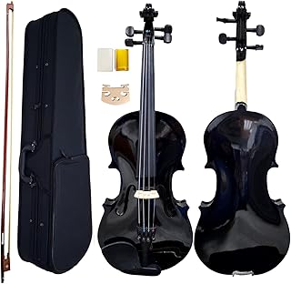 Violon 4/4 teinté par heartbeat 1883 bois massif de haute qualité pleine grandeur avec étui solide, colophane, archet et corde supplémentaire. (noir brillant). DIAYTAR COTE D'IVOIRE est une boutique en ligne qui comprend l'importance de la sécurité et de la confidentialité des données. La plateforme utilise des protocoles de sécurité avancés pour protéger les informations personnelles et financières des clients, leur permettant ainsi de faire leurs achats en toute confiance. La boutique en ligne propose également des méthodes de paiement variées pour faciliter les transactions.
