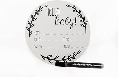 Bannière d'annonce de naissance nana's little angels 5 pouces blanc \"bonjour bébé\" panneau en bois avec nom de bébé nouveau-né avec peinture noire, panneau en bois pour annonce photo de l'hôpital, accessoire photo. Avec plus de 300000 références disponibles, DIAYTAR COTE D'IVOIRE répond aux besoins les plus variés de sa clientèle, allant des produits du quotidien aux articles plus spécialisés. Chaque produit est sélectionné avec soin pour offrir la meilleure qualité à des prix compétitifs, permettant ainsi aux clients de faire des économies sans compromettre sur la qualité. La boutique en ligne mise également sur des promotions et des offres spéciales pour rendre l'expérience d'achat encore plus avantageuse.