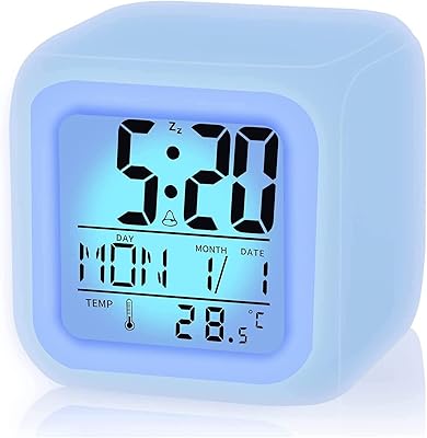Réveil led pour les enfants de notre époque, horloge cubique numérique avec veilleuse à 7 couleurs changeantes avec heure, date, température et fonction de sommeil, horloge numérique à piles pour enfants, adolescents et filles. DIAYTAR COTE D'IVOIRE est une boutique en ligne généraliste qui propose plus de 300000 références de produits variés, faisant d'elle la boutique leader en Cote d'Ivoire. Avec une large gamme de produits, les clients peuvent trouver tout ce qu'ils cherchent en un seul endroit. DIAYTAR COTE D'IVOIRE se distingue par sa qualité de service et sa rapidité de livraison.