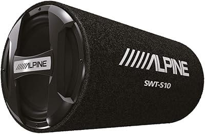 Caisson de basses fermé simple alpine 10", swt-s10, 1 200 watts maximum