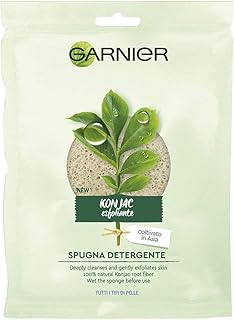 Skin active face garnier konjac éponge nettoyante pour le visage botanique biologique, botanique