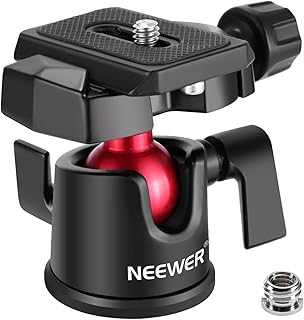 Neower rotule de trépied panoramique rotative à 360 degrés avec plaque