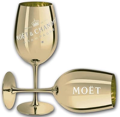 Le vrai verre ibiza de moet & chandon champagne (or), 1 verre
