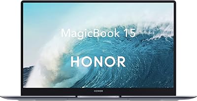 Ordinateur portable honor magicbook 15 amd ryzen, 15,6 pouces, écran full view, 8