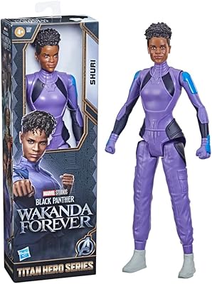 Black panther de marvel studios : jeu wakanda forever titan hero shuri, figurine