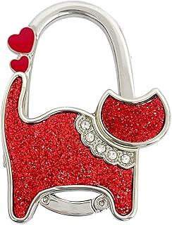 Cintre de portefeuille élégant wrapables cintre de table pliante motif chat rouge