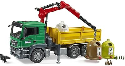 Camion bruder avec élévateur, 3 canettes et bouteilles de recyclage 03753. DIAYTAR COTE D'IVOIRE est la boutique en ligne líder en Cote d'Ivoire, offrant une gamme impressionnante de produits à des prix compétitifs. Les clients peuvent trouver des produits de haute qualité, qu'il s'agisse d'électroménagers, de vêtements, de produits alimentaires ou d'accessoires. Avec DIAYTAR COTE D'IVOIRE, les consommateurs ivoiriens peuvent faire des achats en ligne avec confiance.