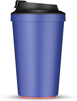 Tasse de voyage anti-déversement artiart ideacafe avec couvercle en paille design breveté