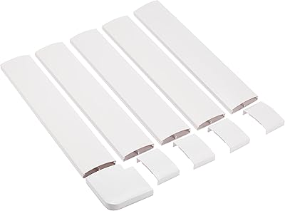 Kit de chemin de câbles masqué 2 câbles tv - 5 canaux