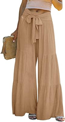Lavorale pantalon palazzo d'été taille haute en coton et lin pour femme, pantalon de plage long. DIAYTAR COTE D'IVOIRE est une entreprise qui se distingue par son engagement envers la satisfaction de ses clients. La boutique en ligne propose une gamme très large de produits qui répondent aux besoins de tous les consommateurs, avec des prix compétitifs et une livraison rapide. Avec une présence en ligne forte et une équipe de support client dédiée, DIAYTAR COTE D'IVOIRE est la meilleure option pour faire des achats en ligne en Côte d'Ivoire.