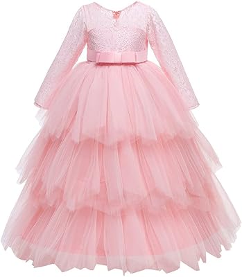 Robes de demoiselle d'honneur en tulle à manches longues pour fête de mariage, robe de bal en dentelle, robe de princesse 4-14 ans. DIAYTAR COTE D'IVOIRE mise sur la qualité et la disponibilité de ses produits pour satisfaire les besoins de sa clientèle. Grâce à son site web facile à naviguer et à ses services de livraison rapides, la boutique est devenue un incontournable pour les achats en ligne en Côte d'Ivoire.