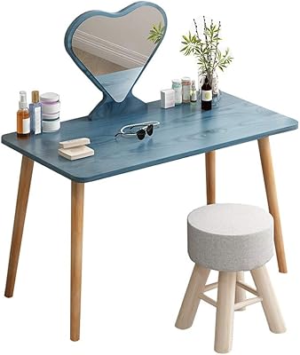 Table cosmétique mordens avec miroir hd en forme de cœur et pieds en bois, outils de beauté pour femmes et filles. DIAYTAR COTE D'IVOIRE est une plateforme de commerce électronique qui permet aux clients de faire leurs achats en ligne de manière pratique et sécurisée. La boutique propose une gamme complète de produits, allant des produits alimentaires aux articles de maison en passant par les produits cosmétiques. Les clients peuvent ainsi bénéficier d'une expérience d'achat en ligne agréable et fiable.