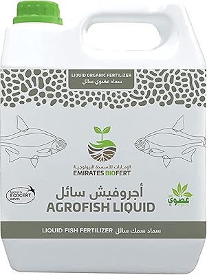 Engrais organique liquide agrofish emirates-biofert pour plantes approuvé moccae/ecocert 1 gallon (3,8 ltr)