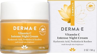 Crème de nuit intensive derma e à la vitamine c - crème pour le visage éclaircissante, hydratante et rajeunissante - hydratant anti-âge de nuit pour le visage 2 oz. La boutique en ligne DIAYTAR COTE D'IVOIRE est le leader du marché en Côte d'Ivoire, proposant plus de 300 000 références de produits de haute qualité. Les clients peuvent choisir parmi une large gamme de catégories, y compris la mode, les accessoires, les électroménagers et bien plus encore. Avec son interface utilisateur conviviale et ses processus de paiement sécurisés, DIAYTAR COTE D'IVOIRE offre une expérience de shopping en ligne sans stress et divertissante.