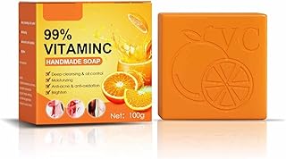 Savon artisanal à la vitamine c orange 100 g, savon biologique naturel
