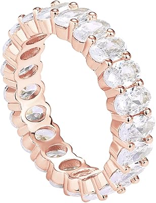 Pavoi rings bague d'amour ovale plaquée or 14 carats avec zircone cubique |