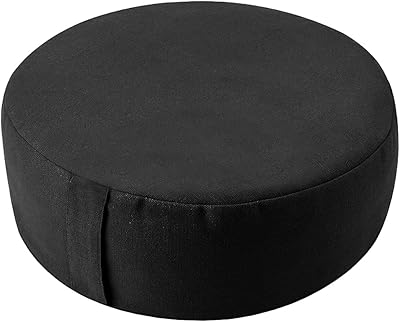 Oreiller de méditation en sarrasin, oreiller de méditation rond zabuton, coussin de yoga