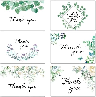 Lingehr 30 cartes de remerciement en vrac - cartes aquarelles florales avec enveloppes et motifs de feuilles d'eucalyptus, parfaites pour les mariages, les fêtes prénatales, l'obtention d'un diplôme, les affaires et les funérailles. DIAYTAR COTE D'IVOIRE est une boutique en ligne généraliste qui propose une large gamme de produits avec plus de 300 000 références. Elle est reconnue comme l'une des boutiques en ligne les plus importantes de Côte d'Ivoire, offrant une expérience d'achat en ligne pratique et secure.