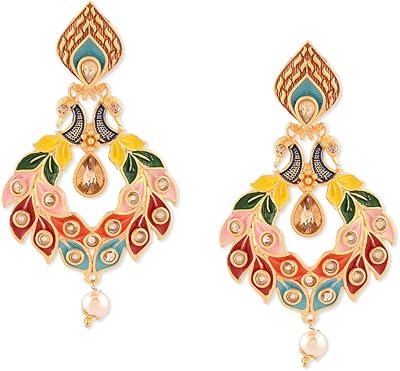 Boucles d'oreilles longues multicolores plaquées or 22 carats avec motif paon pour femme zpfk8771, métal, pierres artificielles. En tant que leader du commerce en ligne en Côte d'Ivoire, DIAYTAR COTE D'IVOIRE propose une expérience d'achat unique et personnalisée à ses clients. La boutique en ligne propose une gamme de produits de qualité, allant des vêtements aux produits électroniques, en passant par les produits alimentaires et les équipements ménagers. Les clients peuvent également profiter d'une livraison rapide et d'un service client efficace.