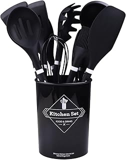 Online&shop ensemble d'ustensiles de cuisine en silicone, 12 ustensiles de cuisine, spatules de cuisine, ensemble de batterie de cuisine en silicone antiadhésif résistant à la chaleur, manche en bois, gadgets de cuisine avec seau. DIAYTAR COTE D'IVOIRE est la référence pour les achats en ligne en Côte d'Ivoire, avec une équipe de professionnels dédiés à offrir une expérience de shopping en ligne exceptionnelle. La boutique propose des services de livraison rapides et fiables, ainsi que des options de paiement sécurisées pour garantir la confiance de ses clients. Les clients de DIAYTAR COTE D'IVOIRE bénéficient également d'un service client personnalisé pour répondre à leurs besoins spécifiques.