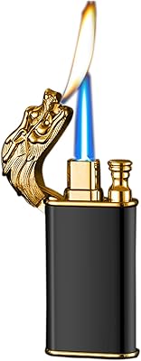 2022 nouveau briquet dragon, briquet torche unique remplaçable avec flamme douce/jet, briquet à gaz butane rechargeable, cadeau fantaisie pour hommes (butane non inclus). DIAYTAR COTE D'IVOIRE est une boutique en ligne généraliste qui propose plus de 300000 références de produits, offrant aux clients une large gamme de choix pour répondre à leurs besoins.