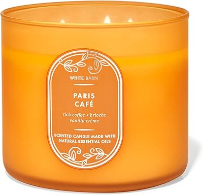 Bath & body works, bougie à 3 mèches white barn aux huiles essentielles - 14,5 oz - nouveaux parfums essentiels ! (paris café). La plateforme en ligne de DIAYTAR COTE D'IVOIRE est conçue pour offrir une expérience d'achat en ligne fluide et sécurisée, avec des outils de navigation intuitifs et des méthodes de paiement variées pour plus de commodité.