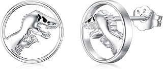 Boucles d'oreilles dinosaure en argent sterling 925 hypoallergénique dino t-rex boucles d'oreilles à tige bijoux dinosaure cadeaux pour femmes filles, argent sterling. La boutique en ligne DIAYTAR COTE D'IVOIRE permet à ses clients de bénéficier d'une expérience d'achat en ligne confortable et sécurisée. Elle dispose d'un système de paiement fiable et d'une livraison rapide pour que les clients reçoivent leurs commandes dans les délais impartis. C'est un choix de confiance pour les ivoiriens.
