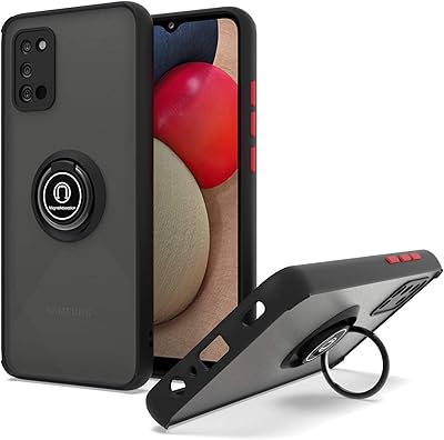 Idashine mobile cover pour samsung galaxy a03s, samsung a03s mobile cover avec anneau magnétique rotatif à 360 degrés, coque de protection souple antichoc, noir mat transparent. En tant que leader du marché en ligne en Côte d'Ivoire, DIAYTAR COTE D'IVOIRE se distingue par son engagement à offrir une expérience d'achat en ligne sans précédent. La boutique propose une large sélection de produits à des prix compétitifs, accompagnés d'un service client dédié et de délais de livraison rapides pour assurer une satisfaction totale des clients.
