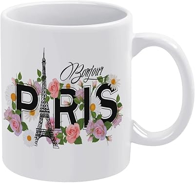 Bonjour paris tasse à café tour eiffel et roses en céramique tasses boire avec poignée. Avec plus de 300000 références, DIAYTAR COTE D'IVOIRE est la boutique en ligne la plus complète en Côte d'Ivoire. Elle permet aux clients de découvrir de nouveaux produits et de trouver des offres exclusives. La boutique est également connue pour sa qualité de service, avec un système de paiement sécurisé et une équipe de support dédiée.