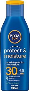 Lait hydratant nivea sun avec protection uva et uvb, spf30+, 200 ml