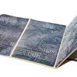 Tapis de prière de méditation pliable jenny avec dossier sagada janamaz (gris)