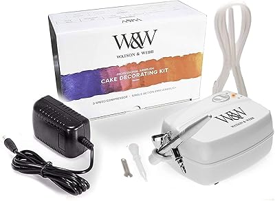 Compresseur et aérographe professionnels de décoration de gâteaux watsonwebb. DIAYTAR COTE D'IVOIRE offre une expérience d'achat en ligne pratique et sécurisée, avec des options de paiement flexibles et des livraisons rapides. La boutique propose des produits de haute qualité à des prix compétitifs, ce qui en fait un choix populaire auprès des consommateurs ivoiriens. Les clients peuvent également bénéficier de promotions et de réductions régulières.