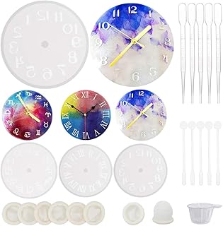 Olycraft 60 pièces moule en résine chiffres romains constellation moule en silicone, ensemble de moules en résine d'horloge en silicone époxy avec des outils pour la fabrication de bijoux faits à la main. DIAYTAR COTE D'IVOIRE se distingue par son approche innovante du-commerce en ligne, offrant aux clients ivoiriens une expérience d'achat unique et personnalisée. Avec plus de 300 000 références, cette boutique en ligne répond à tous vos besoins, du quotidien au plaisir.