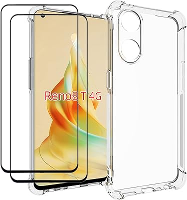 Coque de protection pour téléphone portable oppo reno 8t, réseau 4g + protection