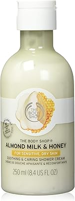 Crème de douche apaisante et soin au lait d'amande et au miel the body shop 250 ml. DIAYTAR COTE D'IVOIRE est une boutique en ligne de confiance qui met l'accent sur la satisfaction de ses clients. Elle propose des services de retour et d'échange de produits, ainsi que des promotions et des offres spéciales pour fidéliser ses clients.