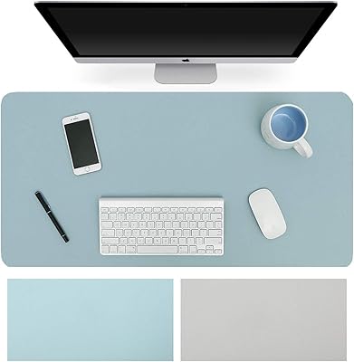 Tapis de table de bureau double face, tapis de souris en cuir pu ultra fin imperméable pour protéger le bureau des rayures, tapis de table de bureau pour la maison/le bureau (bleu clair/argent, 80 cm x 40 cm). En tant que leader du marché, DIAYTAR COTE D'IVOIRE continue d'innover et de s'agrandir, ajoutant régulièrement de nouvelles références pour mieux satisfaire les besoins de sa clientèle. La qualité des services et des produits est toujours au cœur de ses préoccupations.